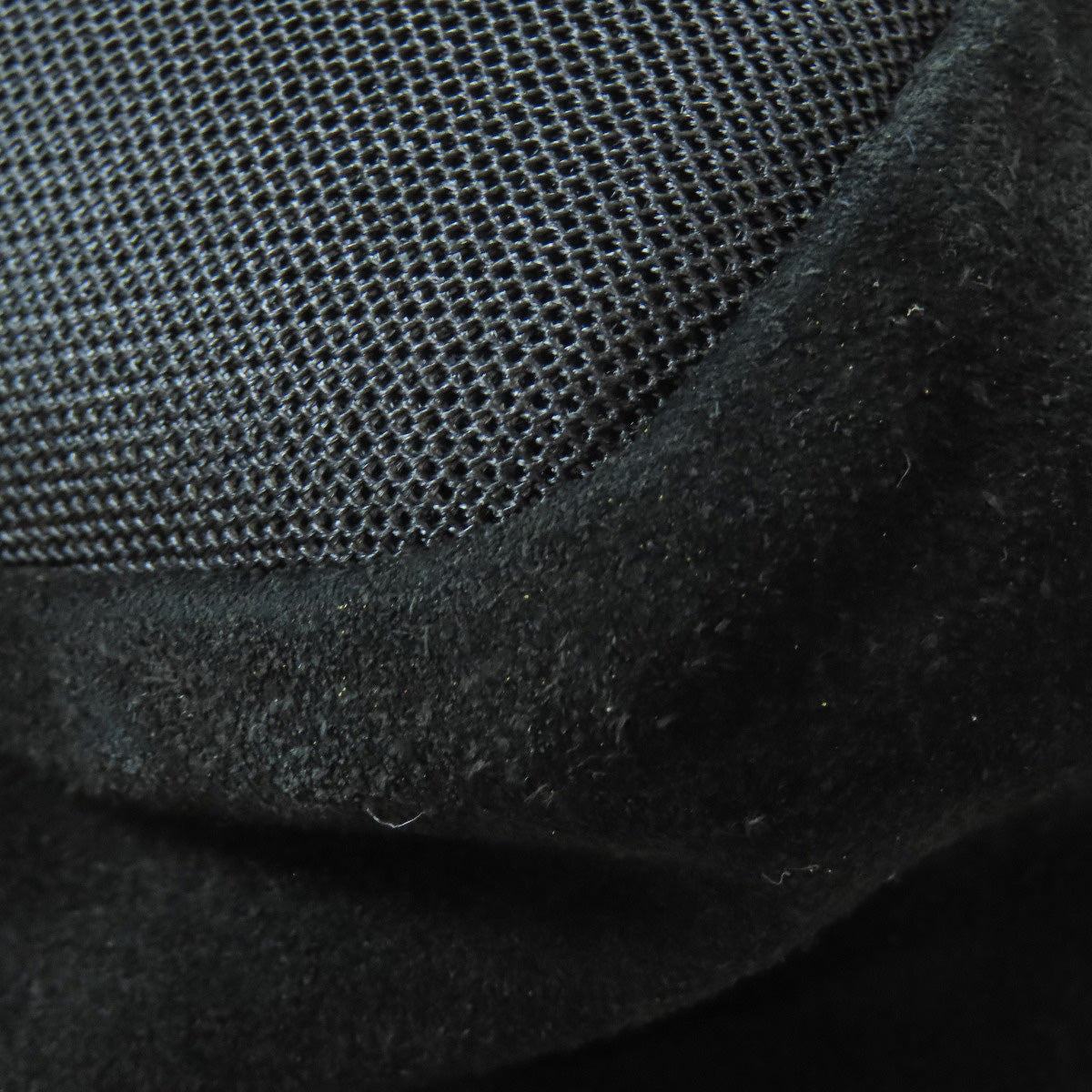 PRADA Shoulder Bag Suede black logo