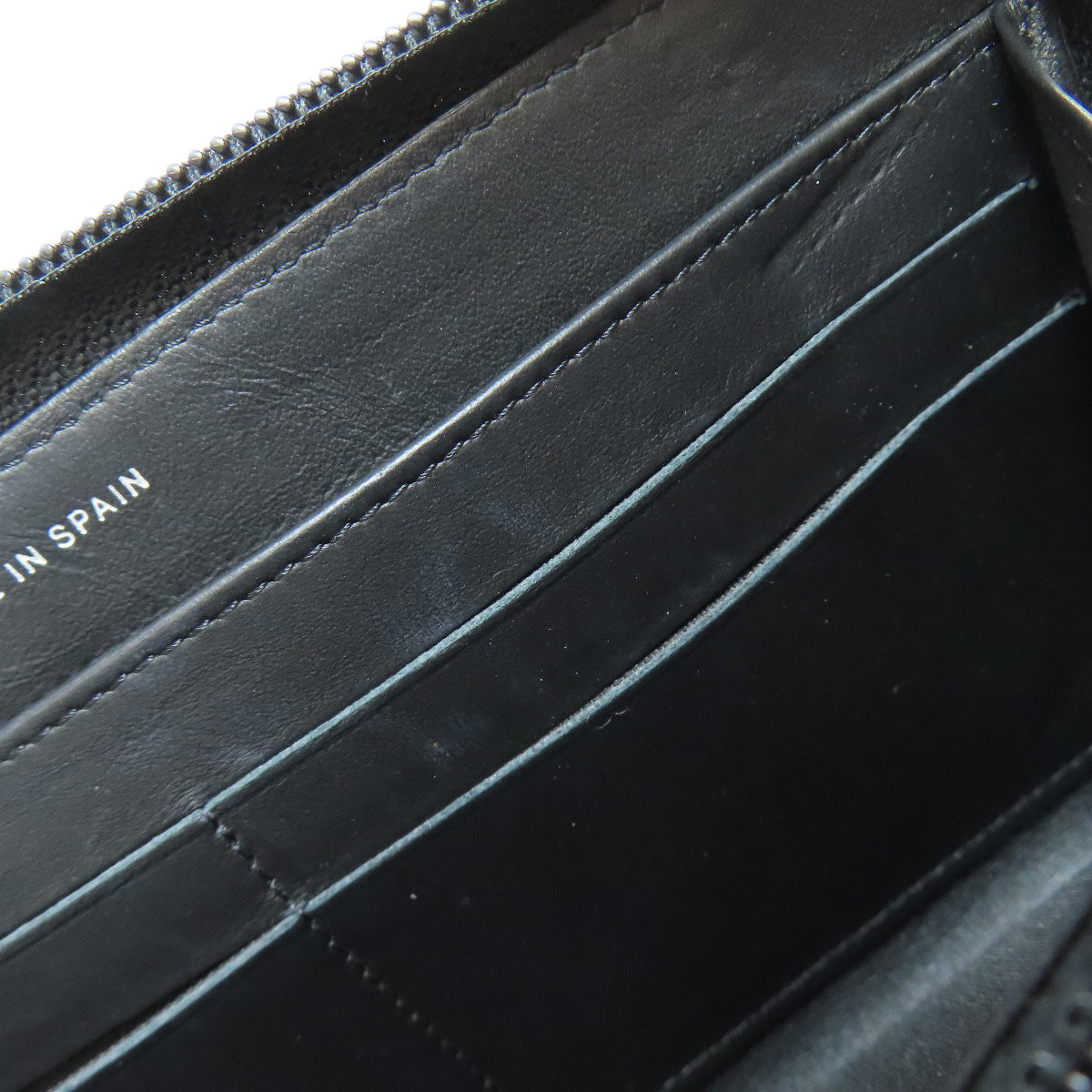 CHANEL Long Wallet Purse Calfskin black COCO Mark SilverMetal