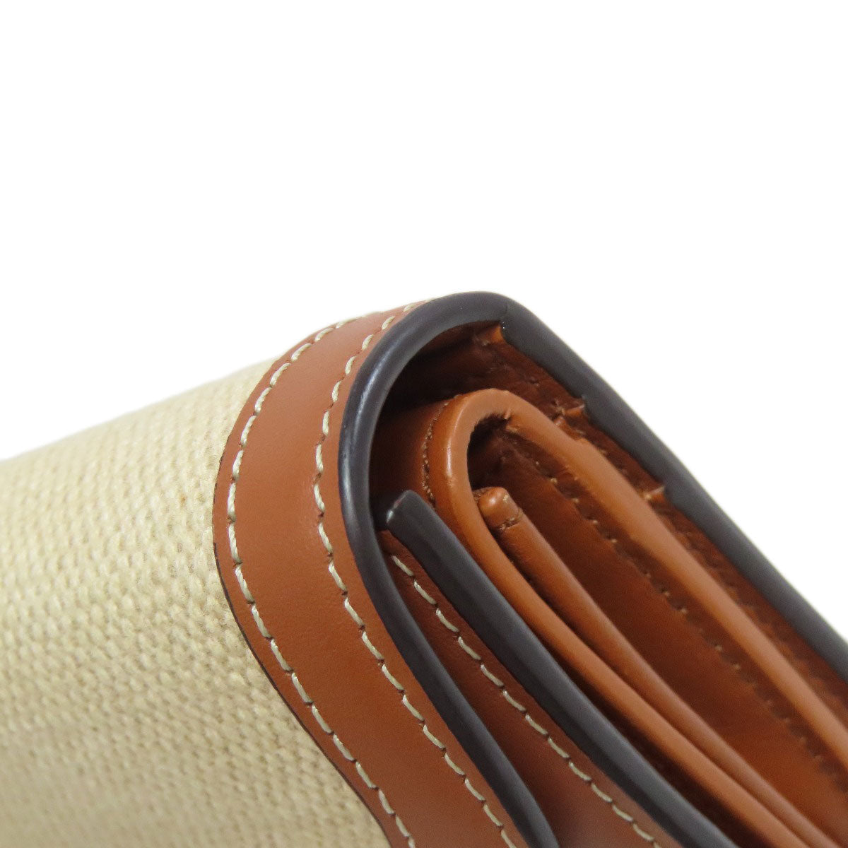 CELINE Bifold Wallet canvas Brown Triomphe