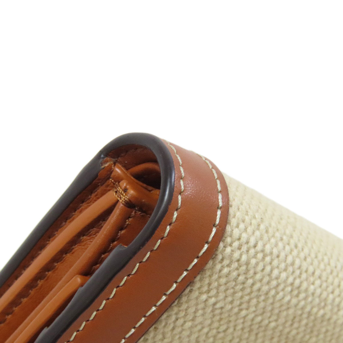 CELINE Bifold Wallet canvas Brown Triomphe