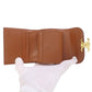 CELINE Bifold Wallet canvas Brown Triomphe