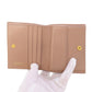 PRADA Bifold Wallet leather beige logo
