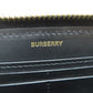 BURBERRY Long Wallet Purse leather black logo