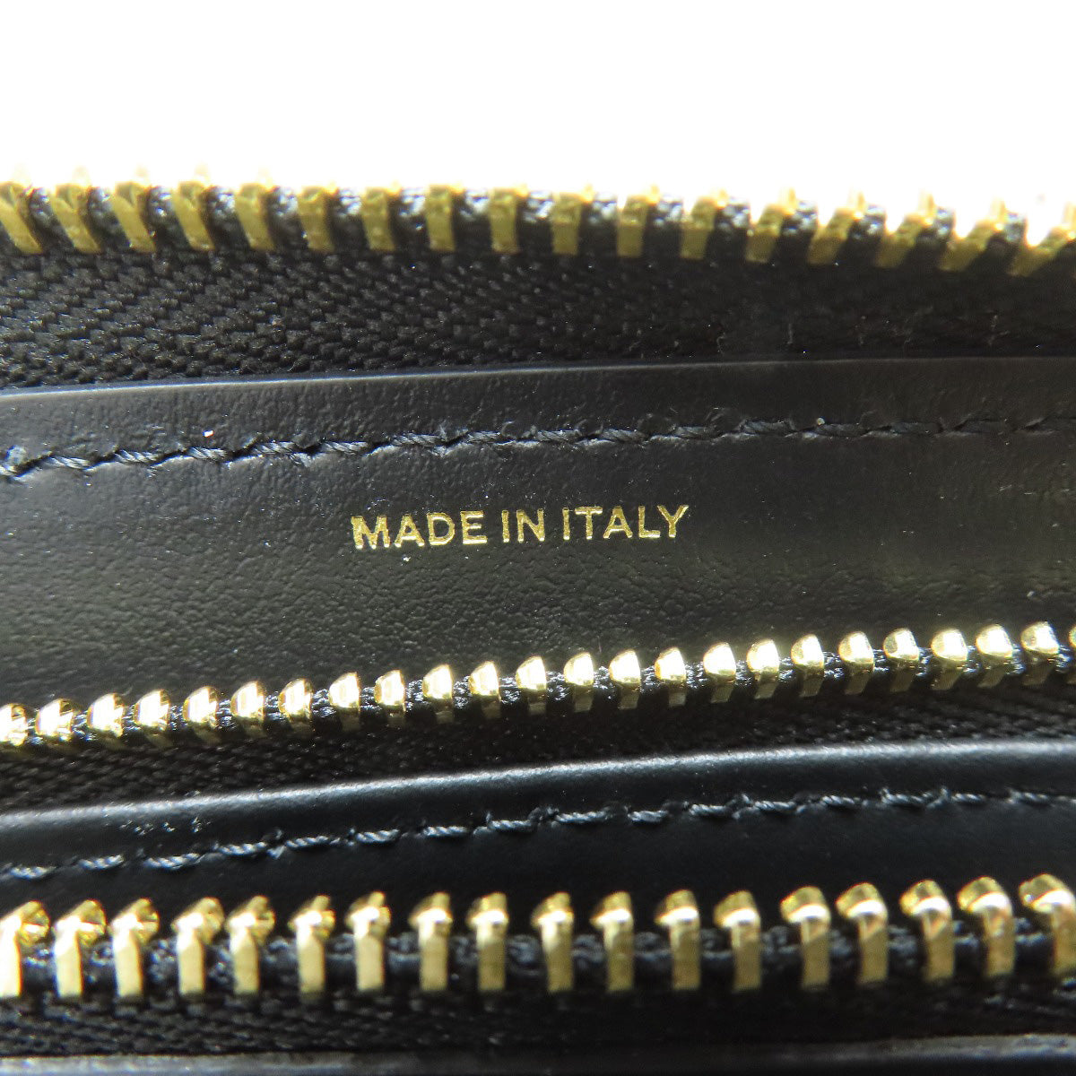 BURBERRY Long Wallet Purse leather black logo