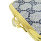 GUCCI Accessory pouch Calfskin gray GG Clasp Wallet