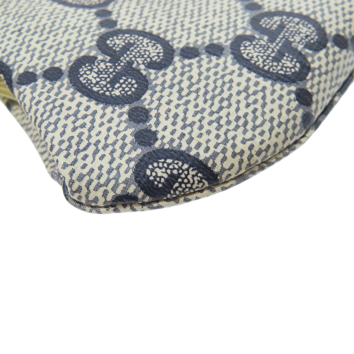 GUCCI Accessory pouch Calfskin gray GG Clasp Wallet