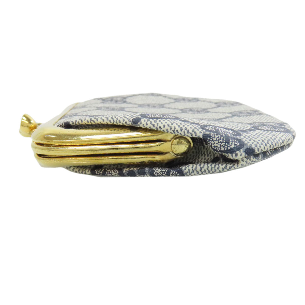 GUCCI Accessory pouch Calfskin gray GG Clasp Wallet