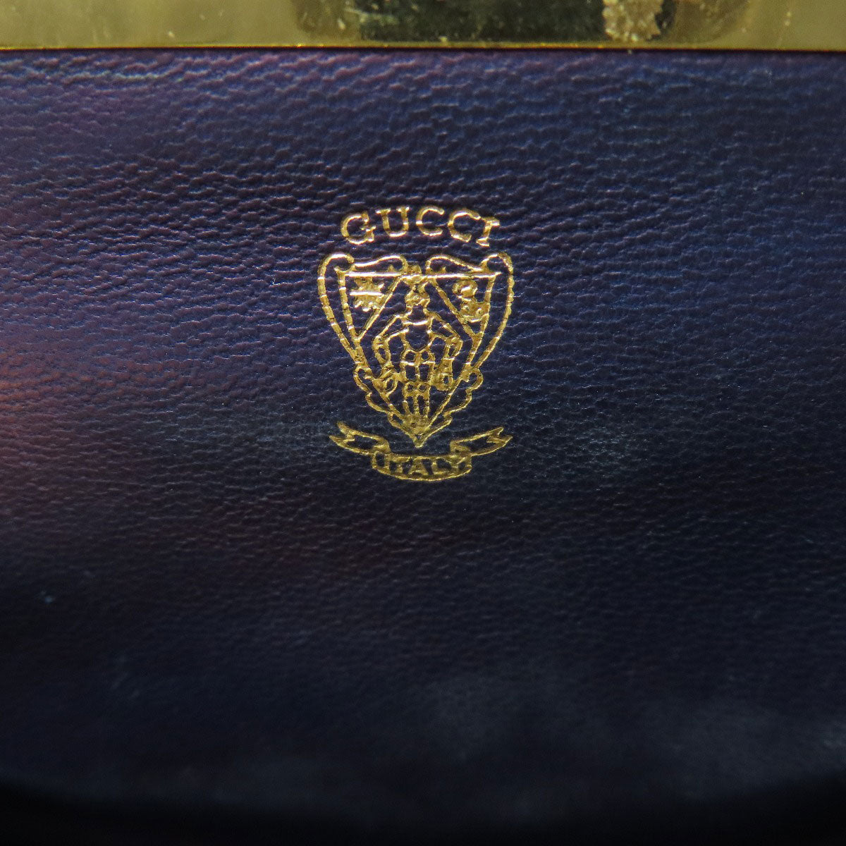 GUCCI Accessory pouch Calfskin gray GG Clasp Wallet