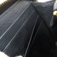 PRADA Long Wallet Purse leather black logoMetal Women Used Authentic