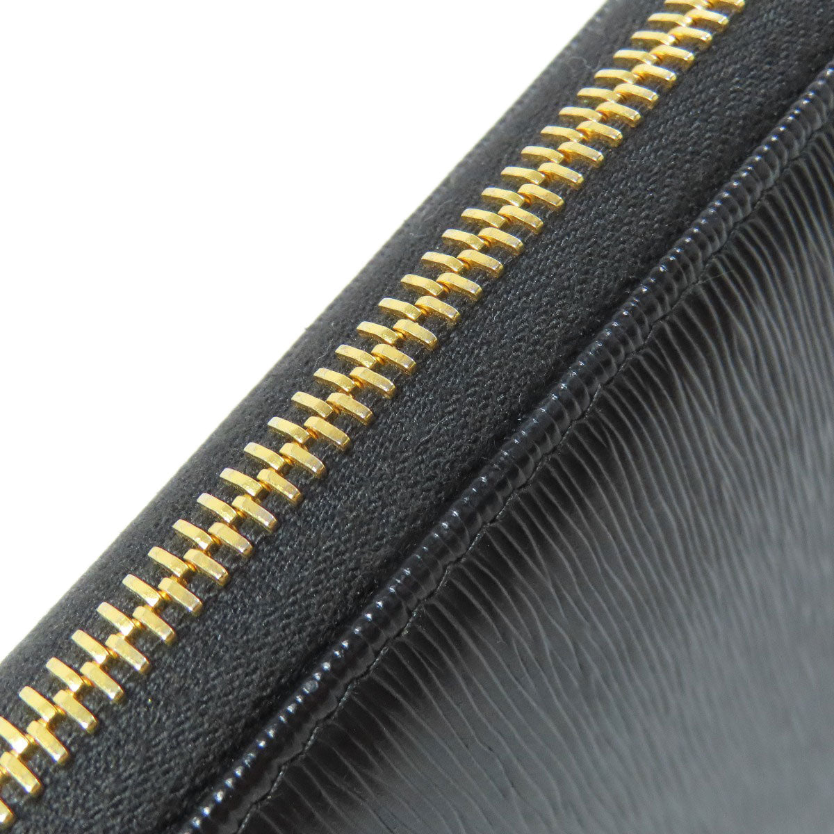 PRADA Long Wallet Purse leather black logoMetal Women Used Authentic