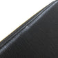 PRADA Long Wallet Purse leather black logoMetal Women Used Authentic