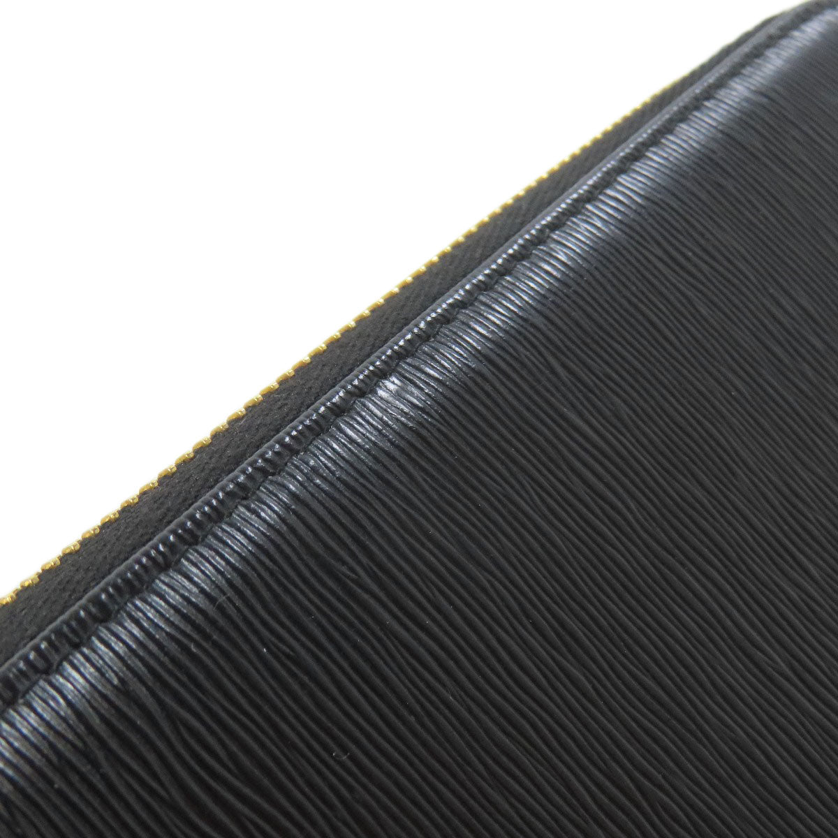 PRADA Long Wallet Purse leather black logoMetal Women Used Authentic