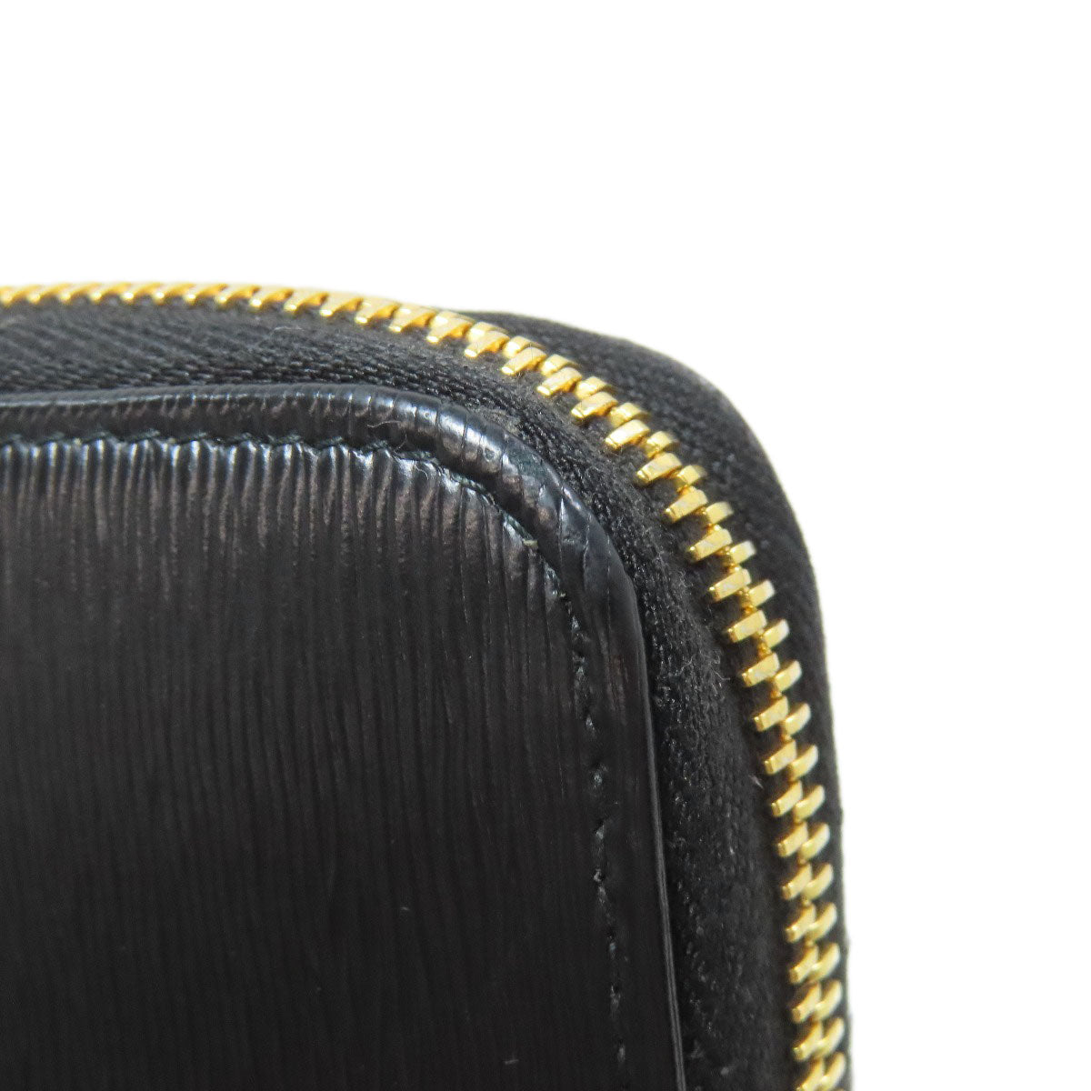 PRADA Long Wallet Purse leather black logoMetal Women Used Authentic