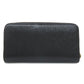 PRADA Long Wallet Purse leather black logoMetal Women Used Authentic