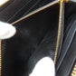 PRADA Long Wallet Purse leather black logoMetal Women Used Authentic