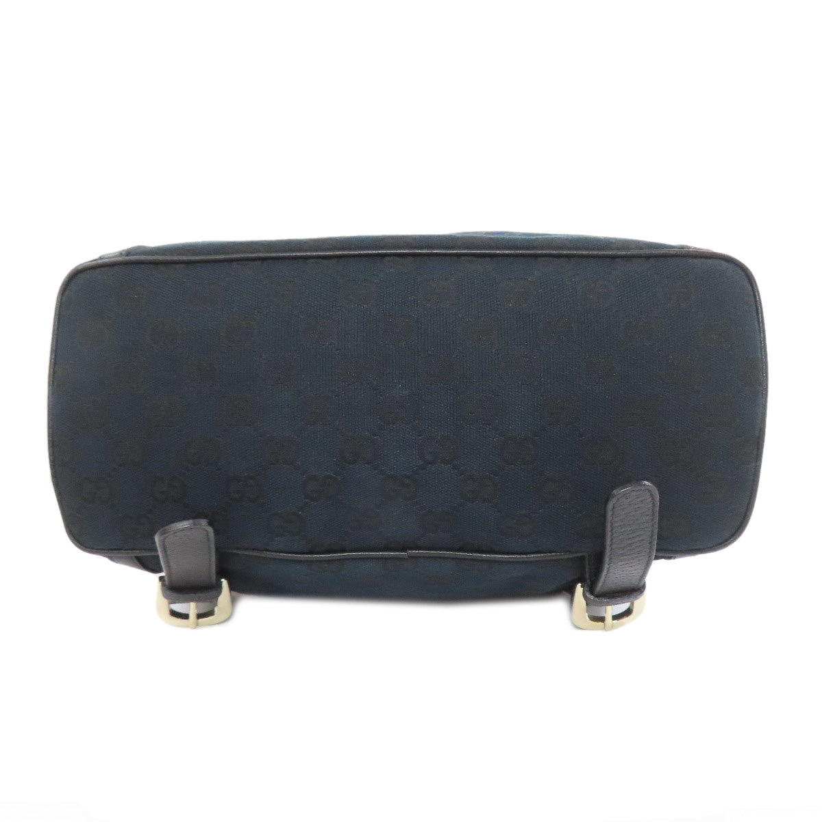GUCCI Backpack 141642 canvas black GG Women Used Authentic