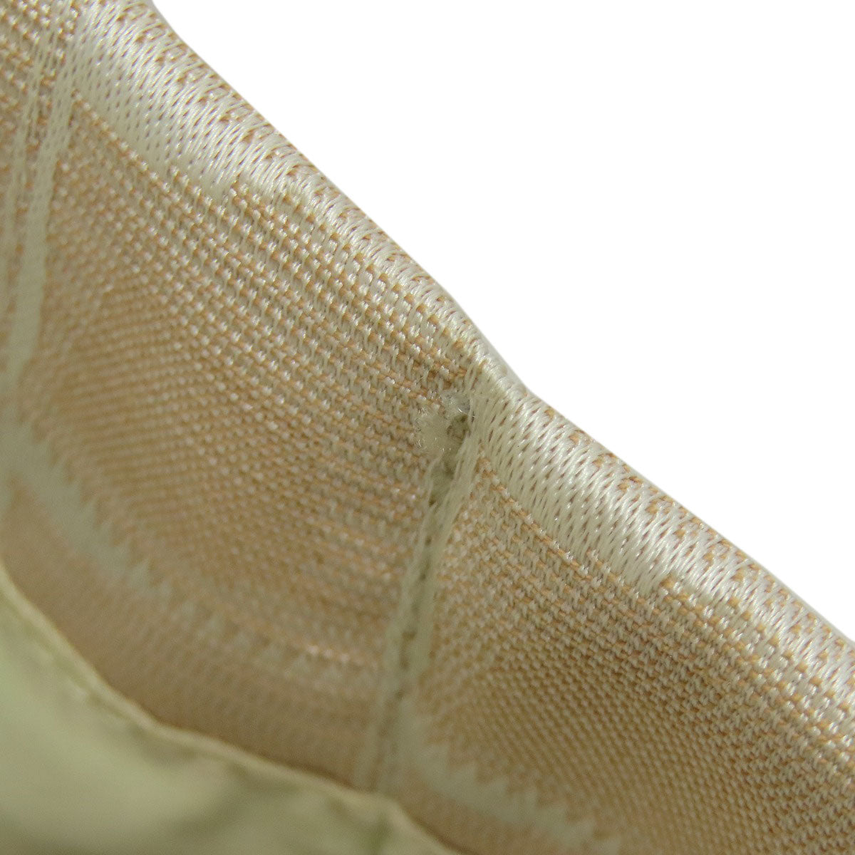 CHANEL Tote Bag Nylon jacquard beige New Travel Line MM