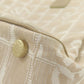 CHANEL Tote Bag Nylon jacquard beige New Travel Line MM