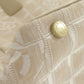 CHANEL Tote Bag Nylon jacquard beige New Travel Line MM
