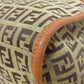 FENDI Handbag canvas Brown Zucca Pattern Women Used Authentic
