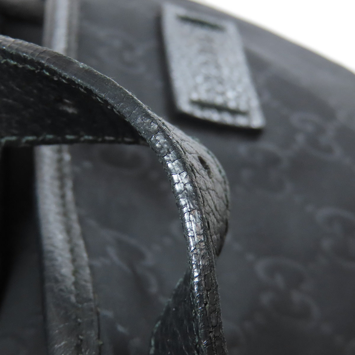 GUCCI Backpack 387071 Nylon black GG Women Used Authentic