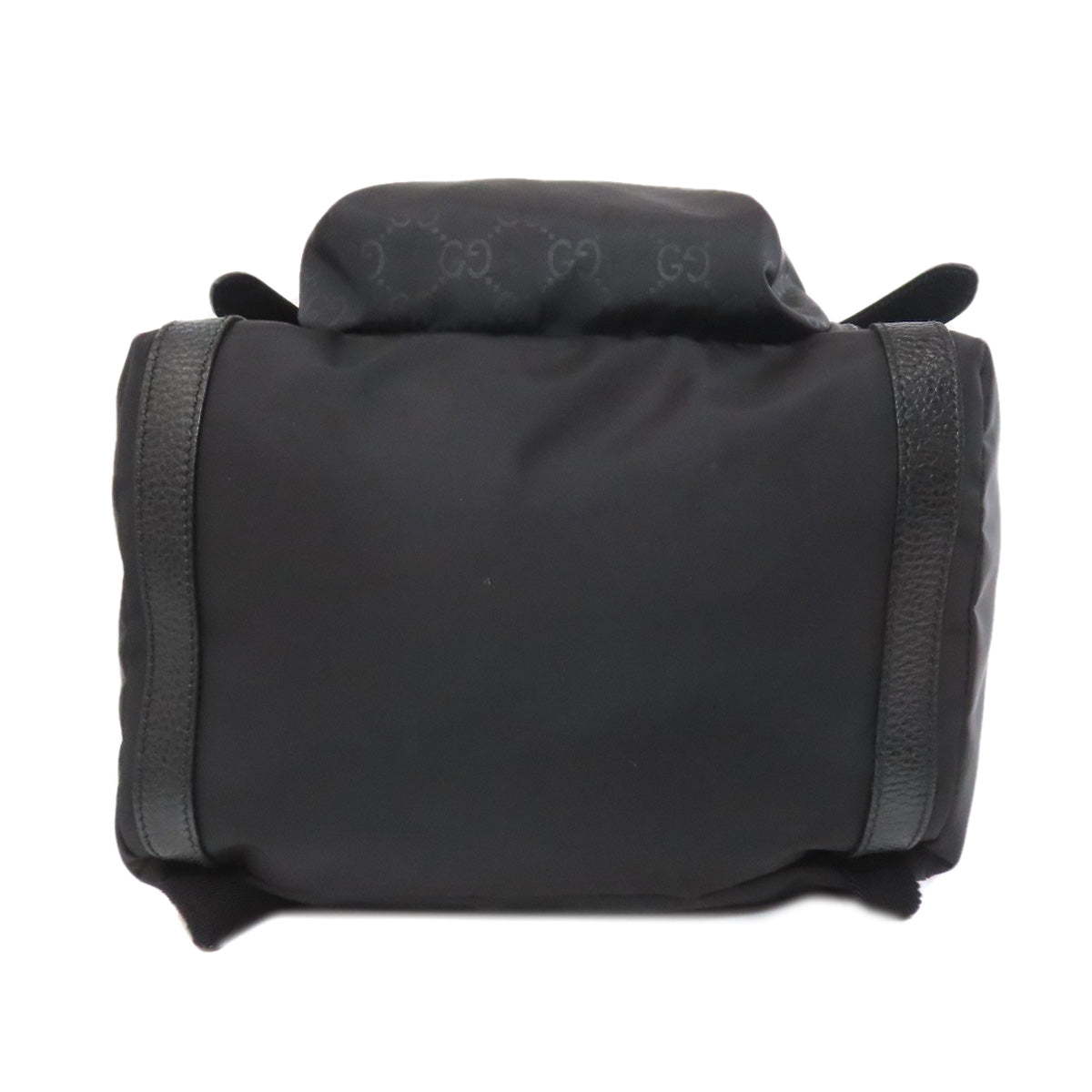 GUCCI Backpack 387071 Nylon black GG Women Used Authentic