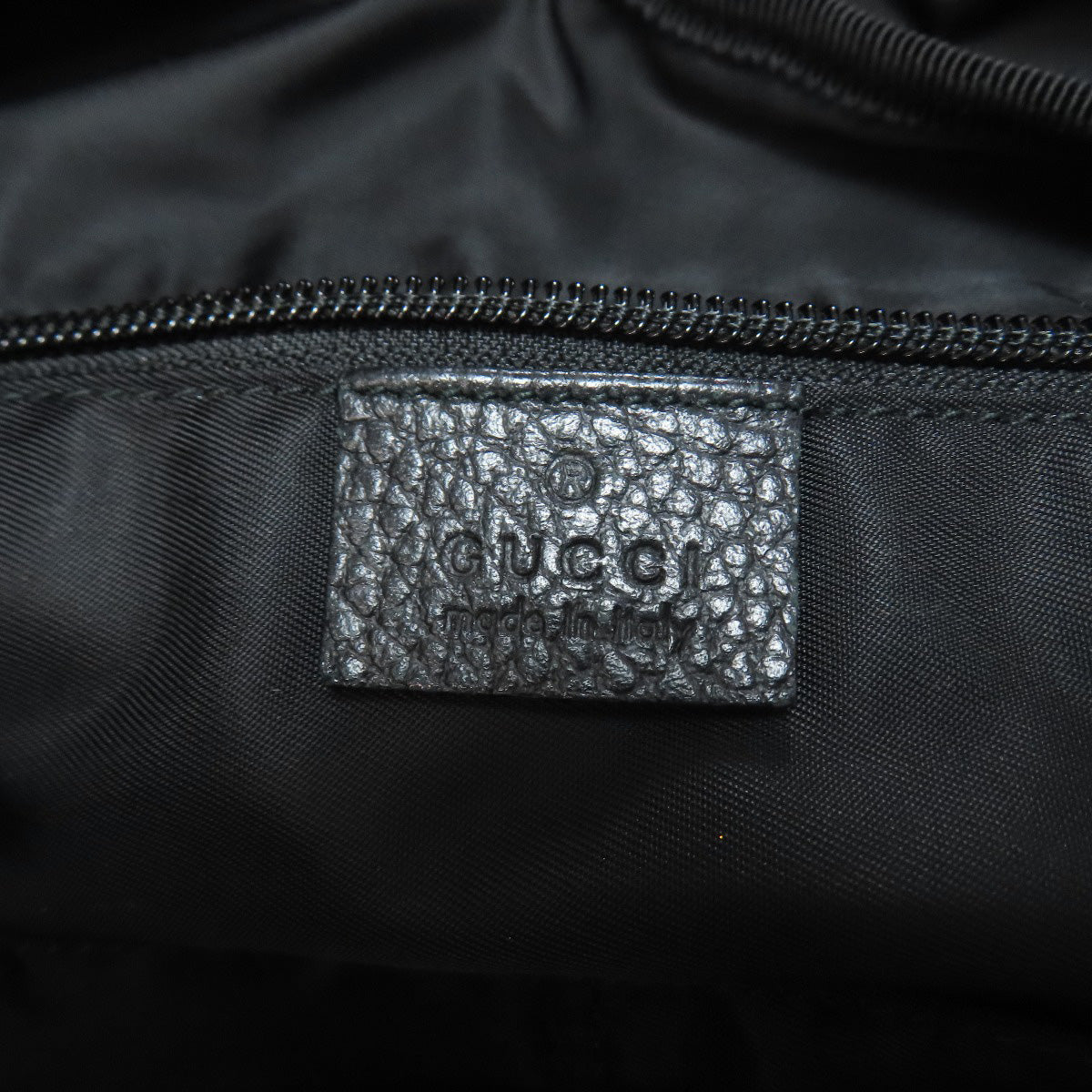 GUCCI Backpack 387071 Nylon black GG Women Used Authentic