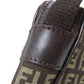 FENDI Shoulder Bag canvas Brown Zucca Pattern