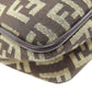 FENDI Shoulder Bag canvas Brown Zucca Pattern