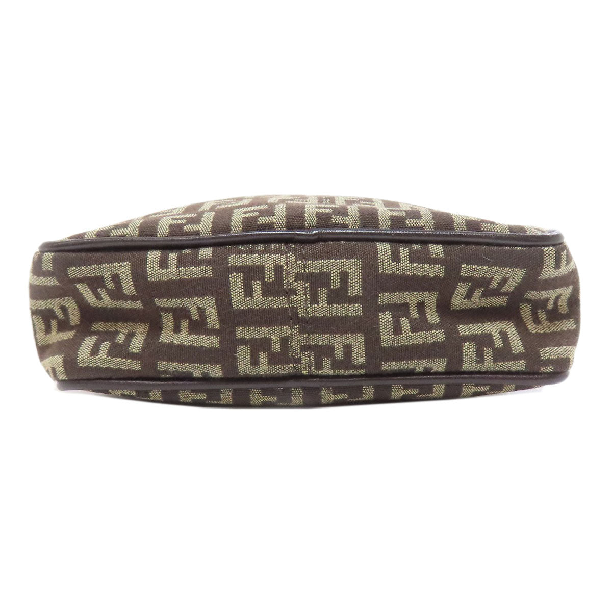 FENDI Shoulder Bag canvas Brown Zucca Pattern