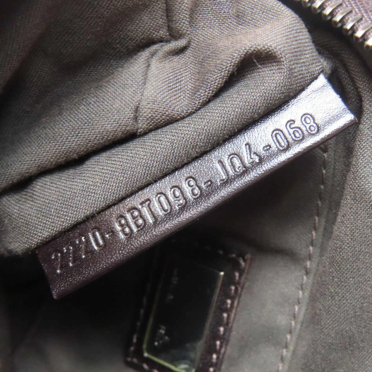 FENDI Shoulder Bag canvas Brown Zucca Pattern