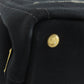 PRADA Handbag canvas black Canapa mini 2 WAY