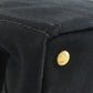 PRADA Handbag canvas black Canapa mini 2 WAY