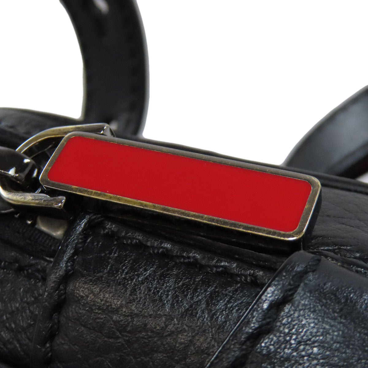 Christian Louboutin Shoulder Bag leather black Venetian Reporter