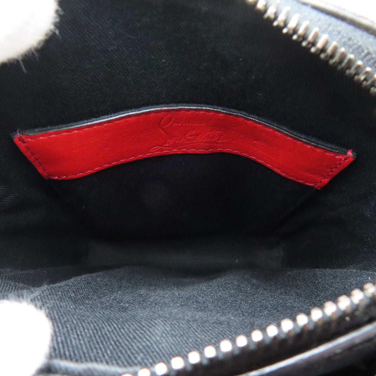 Christian Louboutin Shoulder Bag leather black Venetian Reporter