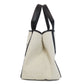 BALENCIAGA Handbag 339933 canvas white Navy kabas Women Used Authentic
