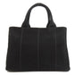 PRADA Handbag canvas black Canapa Mini 2WAY Women Used Authentic