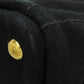 PRADA Handbag canvas black Canapa Mini 2WAY Women Used Authentic
