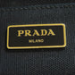 PRADA Handbag canvas black Canapa Mini 2WAY Women Used Authentic