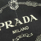 PRADA Handbag canvas black Canapa Mini 2WAY
