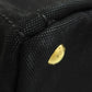 PRADA Handbag canvas black Canapa Mini 2WAY