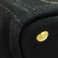 PRADA Handbag canvas black Canapa Mini 2WAY