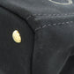 PRADA Handbag canvas black Canapa mini 2 WAY