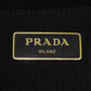 PRADA Handbag canvas black Canapa mini 2 WAY