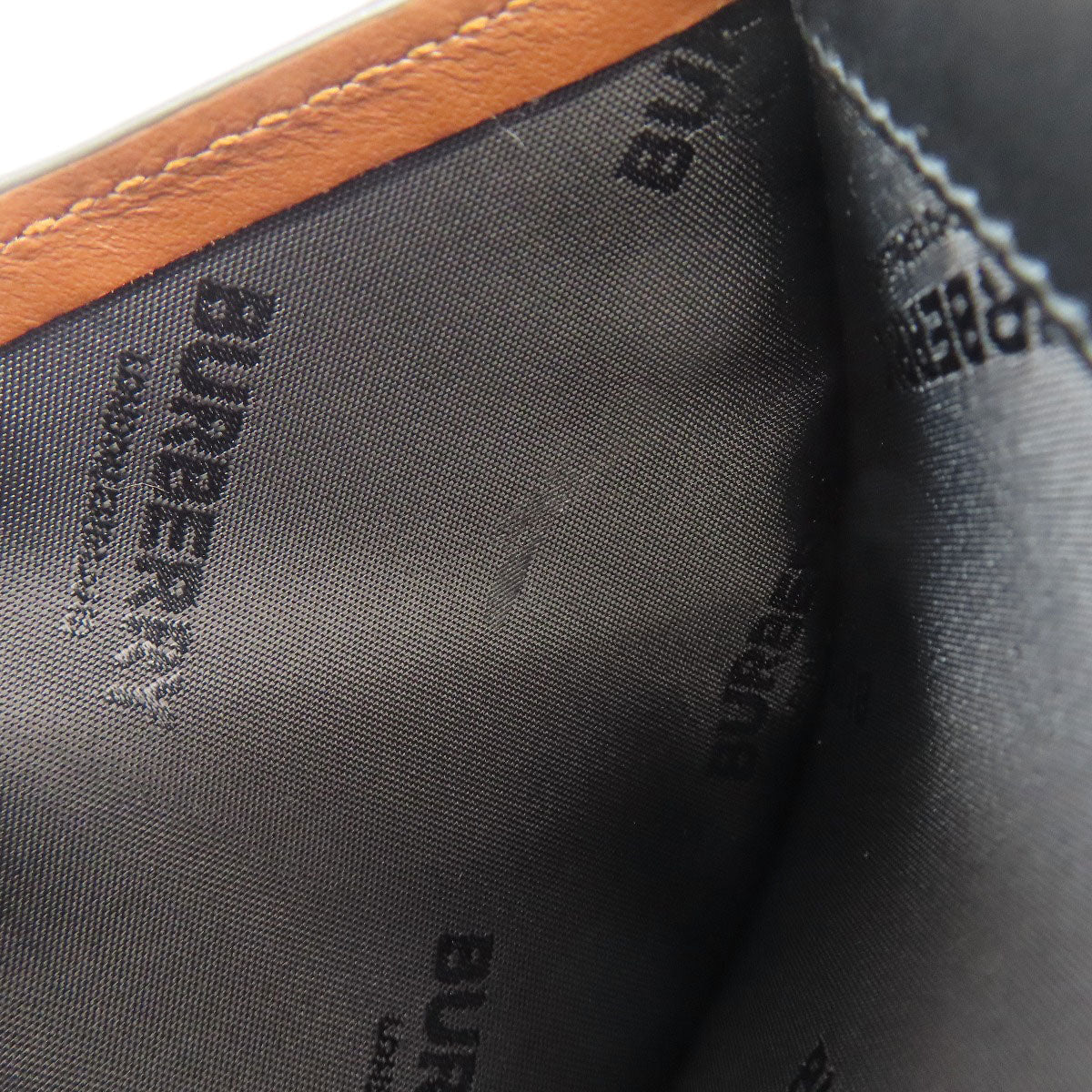 BURBERRY Bifold Wallet leather Brown TB logo pattern Women Used Authentic