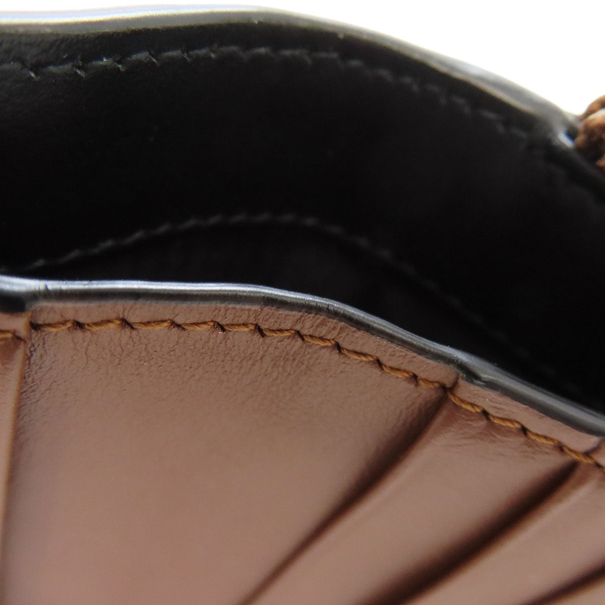 BURBERRY Bifold Wallet leather Brown TB logo pattern Women Used Authentic