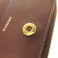 BURBERRY Bifold Wallet leather Brown TB logo pattern Women Used Authentic