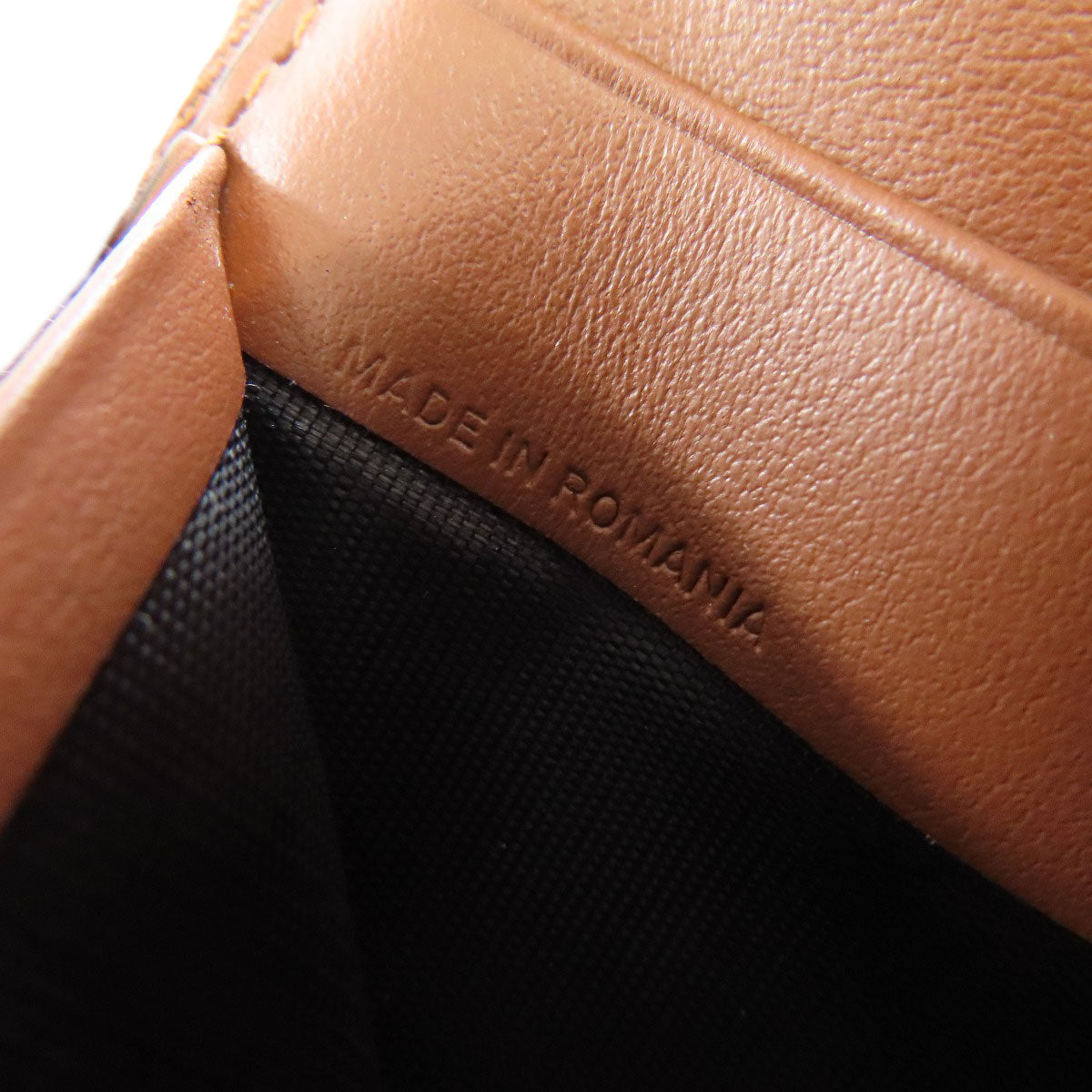 BURBERRY Bifold Wallet leather Brown TB logo pattern Women Used Authentic