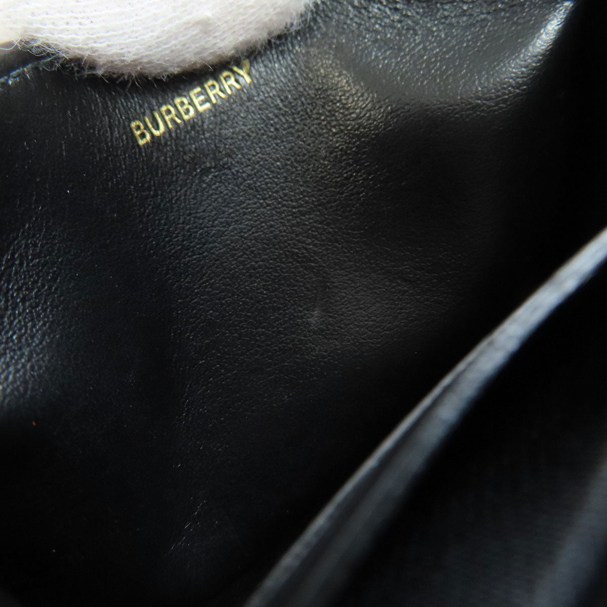 BURBERRY Bifold Wallet PVC Brown logo Women Used Authentic