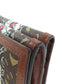 BURBERRY Bifold Wallet PVC Brown logo Women Used Authentic